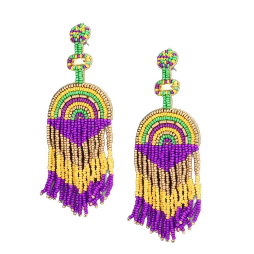 Mardi Gras Earrings