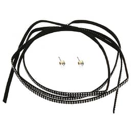 Sexy-Suede-Stone-Choker-with-Clear-Stone-Stud-Earrings-2nd-View