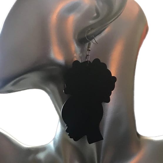 Afro Puff Earrings - Image 3