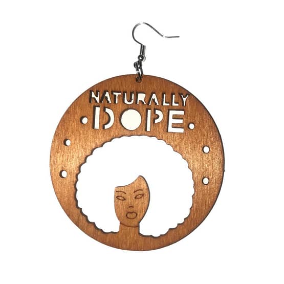 "Naturally Dope" Afro Earrings - Image 5