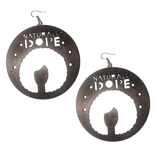 "Naturally Dope" Afro Earrings - Image 6