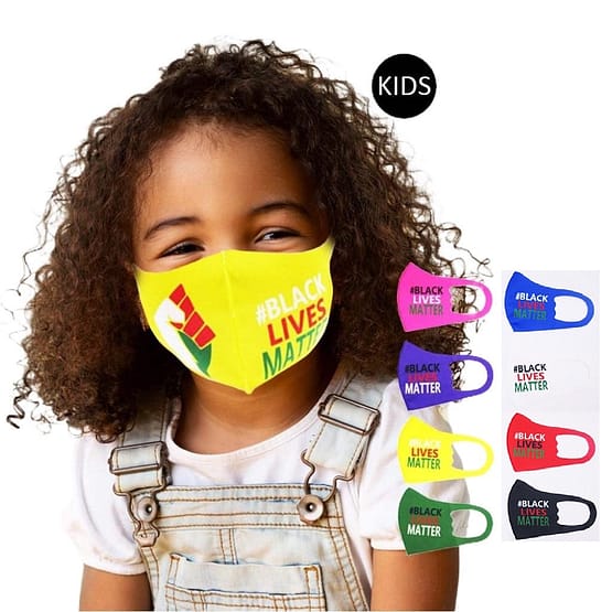 Black Lives Matter Face Mask (Kids)