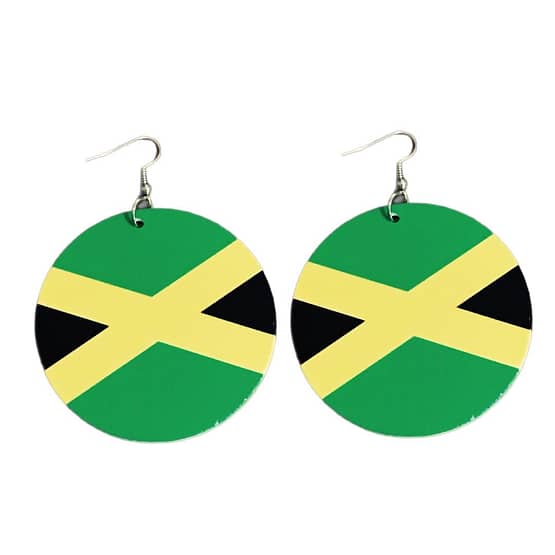 Jamaican Flag Earrings - Image 2