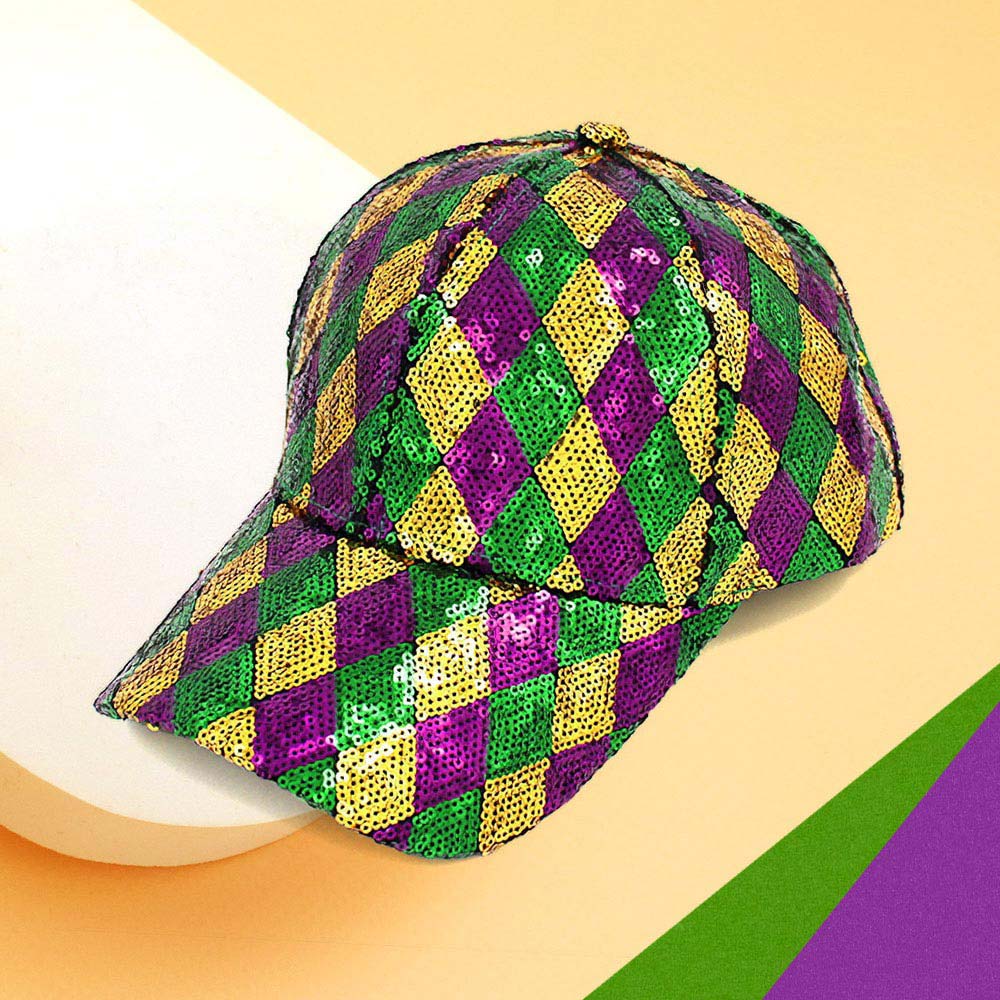 Mardi Gras Baseball Cap Multi - Image 2