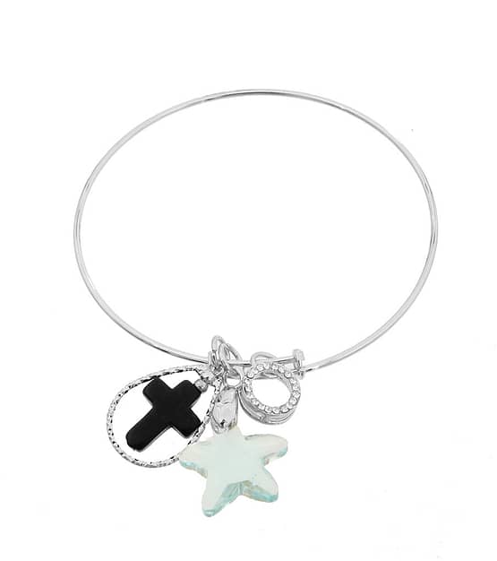 Blue Star Cross Bracelet