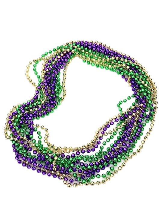 Mardi Gras Beaded Necklaces