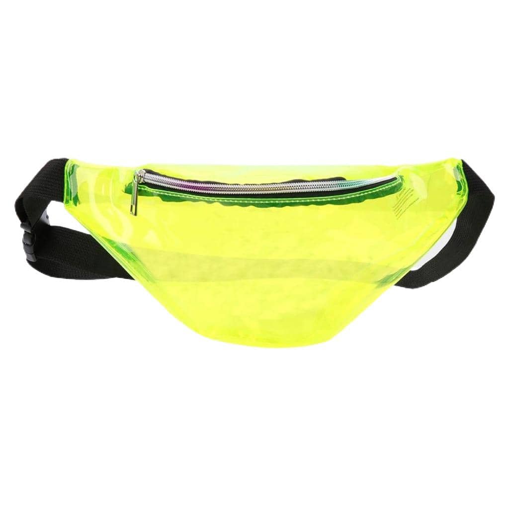 Clear neon clearance green fanny pack